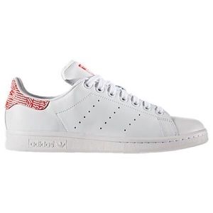 Women's Originals Stan Smith Casual Shoes, Red